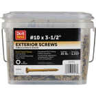 Do it Best PrimeGuard Plus #10 x 3-1/2 In. Star Drive Gold Wood Deck Screw (25 Lb.) Image 1