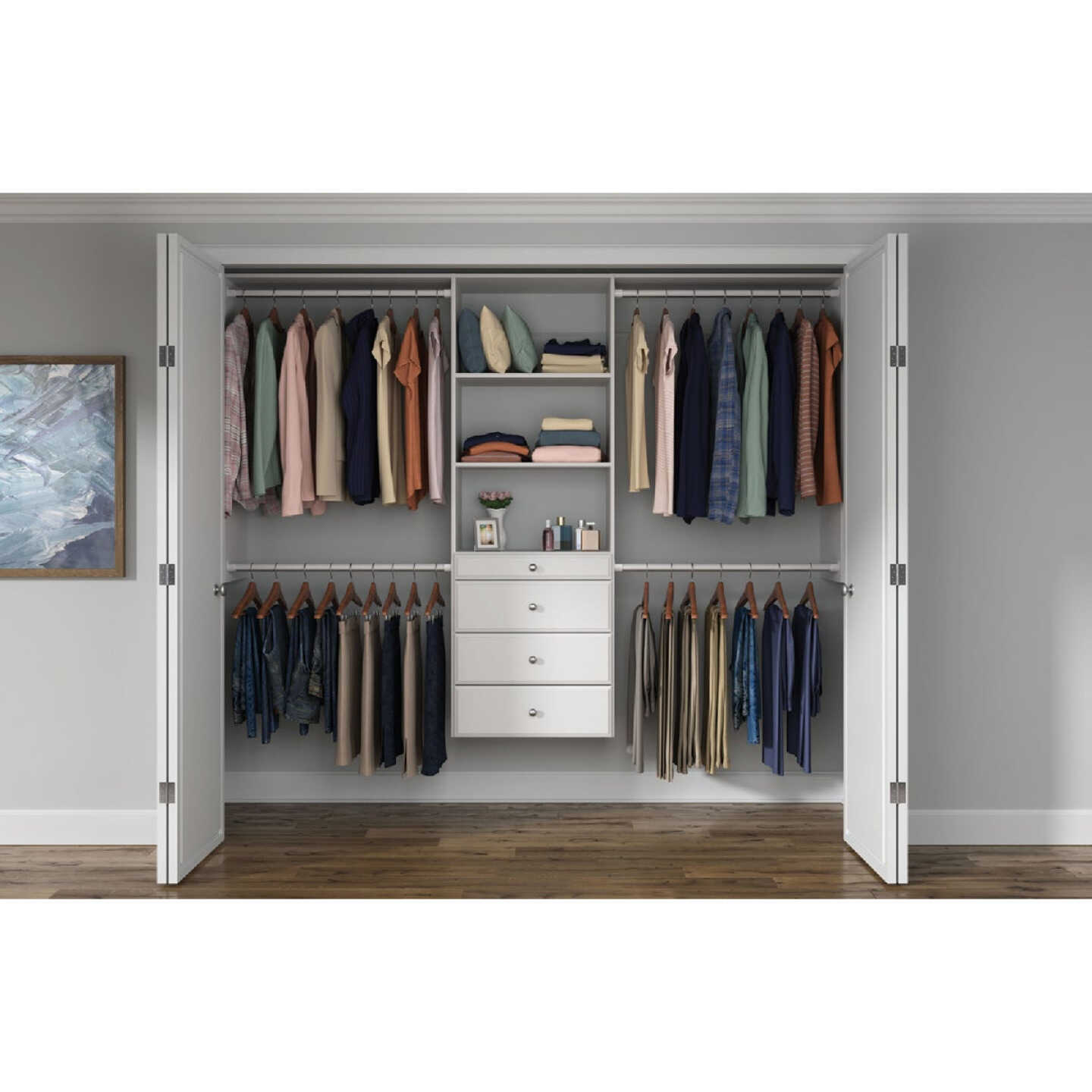 Easy Track 4 In. White Deluxe Drawer Image 2