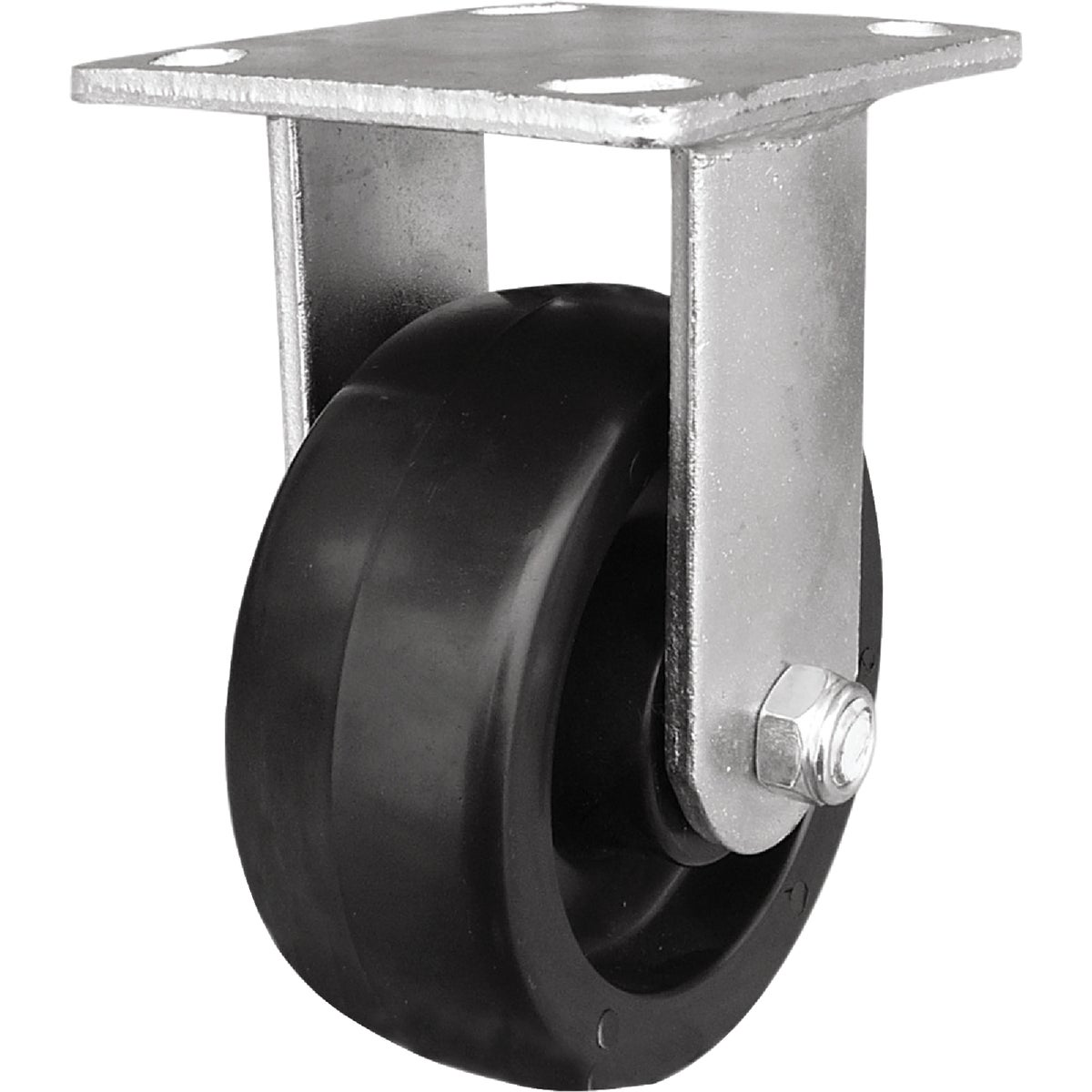 Shepherd Hardware 5 In. Heavy-Duty Polypropylene Rigid Plate Caster Image 1