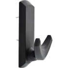 Hillman High and Mighty 20 Lb. Capacity Black Rectangular Decorative Double Hook Image 1