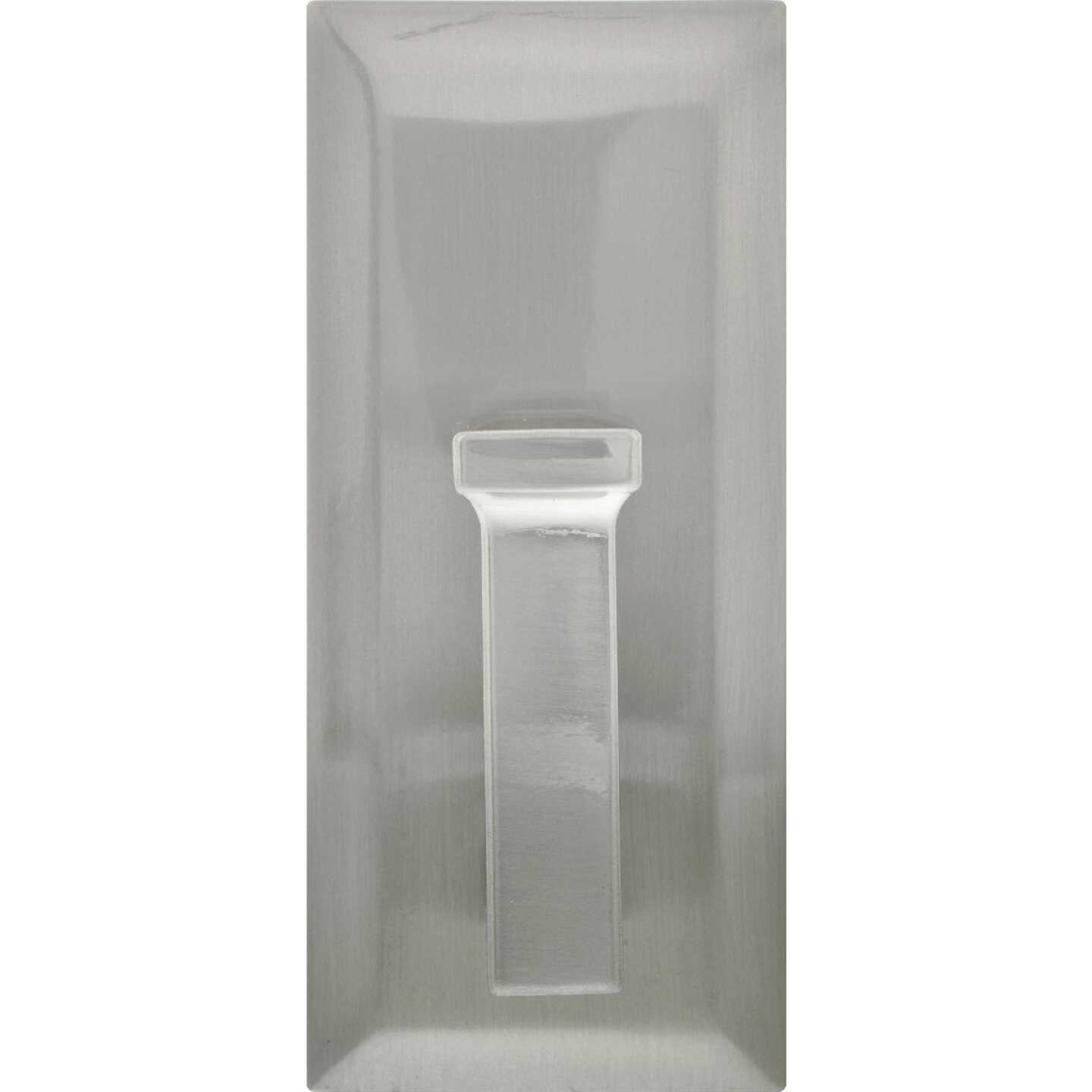 Hillman High and Mighty 25 Lb. Capacity Satin Nickel Rectangular Decorative Hook Image 2
