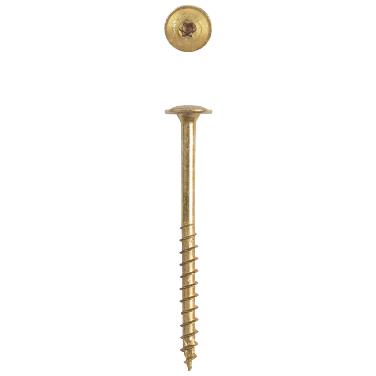 SPAX #10 x 2-1/2 In. T20 Plus Wafer Head Yellow Zinc (Interior) Cabinet Screw (75-Count) Image 3