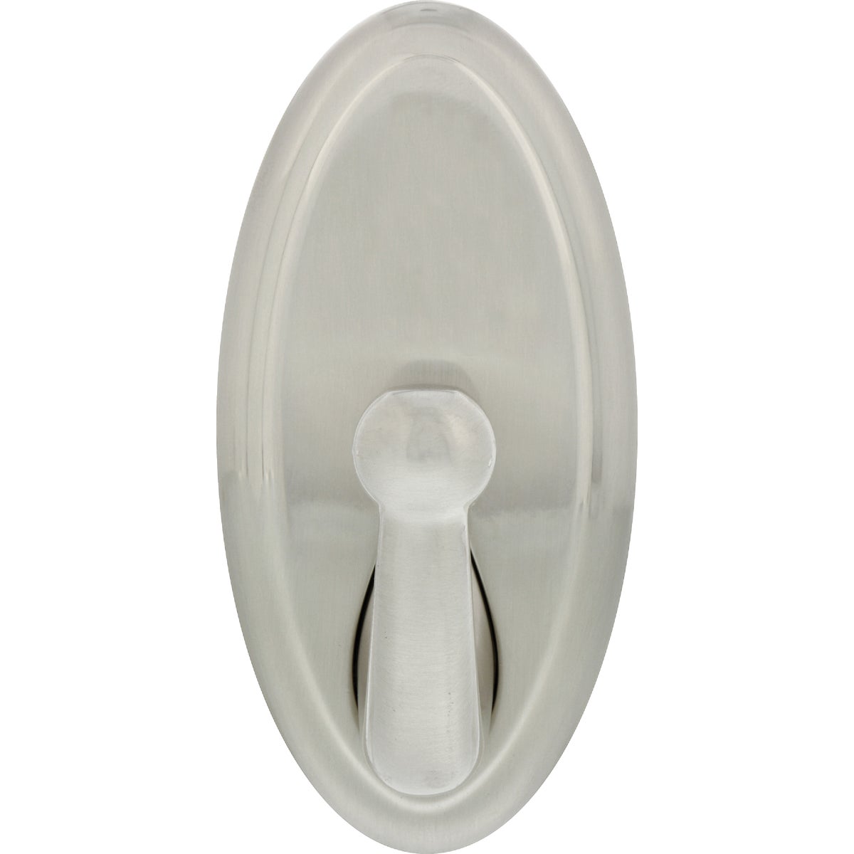 Hillman High and Mighty 25 Lb. Capacity Satin Nickel Oval Decorative Hook Image 2