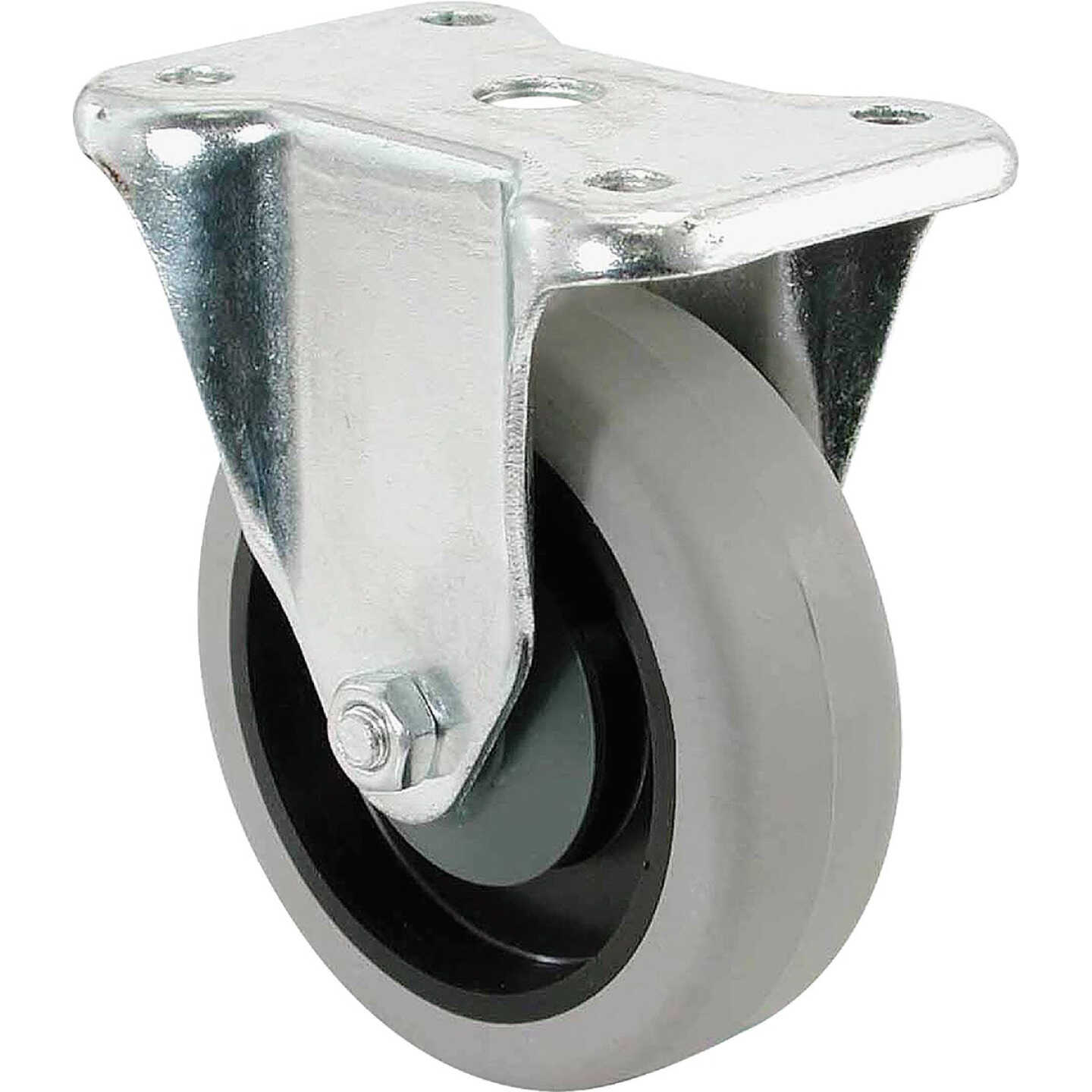Shepherd Hardware 4 In. Thermoplastic Rigid Plate Caster Image 1