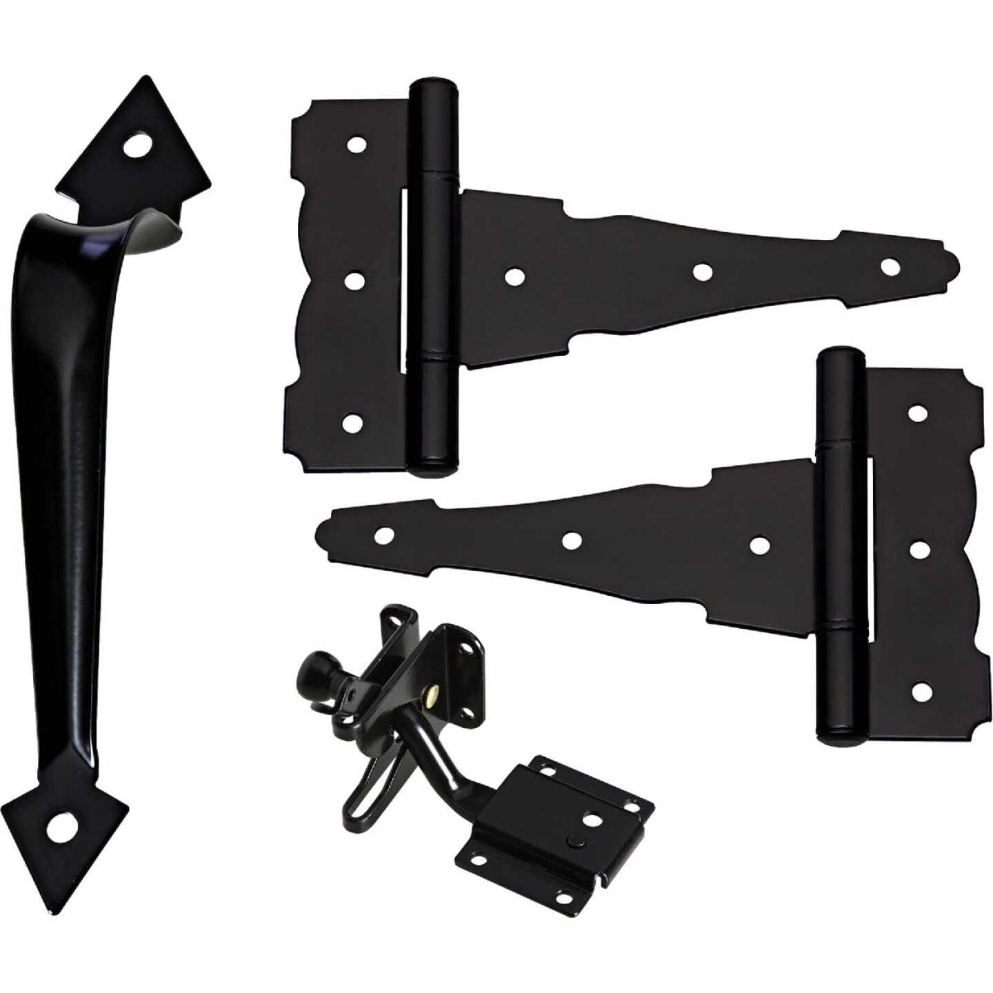 National Hardware Black Decorative Gate Kit Image 1