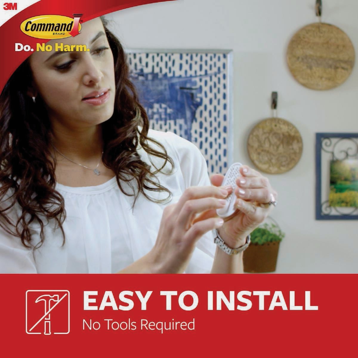 Command Medium Utility Hook Mega Pack, White, 20 Hooks, 24 Strips Image 4