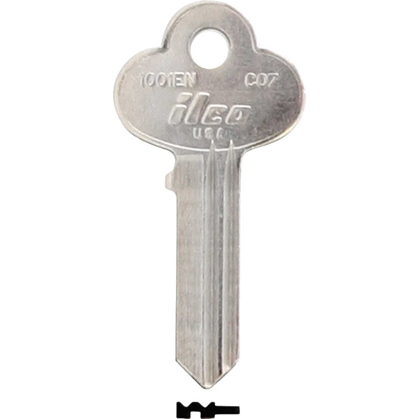 ILCO Corbin Nickel Plated House Key, CO7 / 1001EN (10-Pack) Image 1