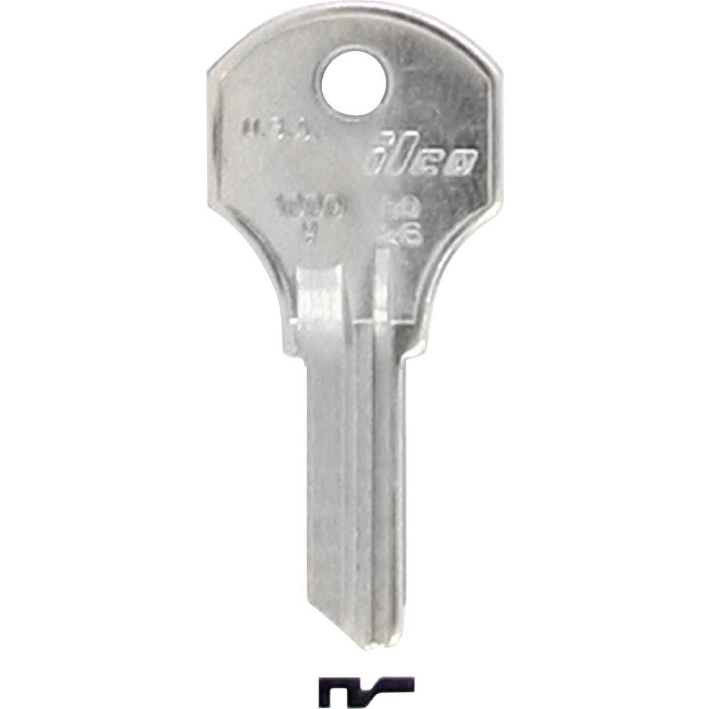 ILCO Corbin Nickel Plated Cam Lock Key, 1000V (10-Pack) Image 1