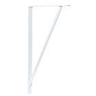 Knape & Vogt 208 Series 22 In. D. x 14 In. H. White Super Duty L-Bracket Image 1