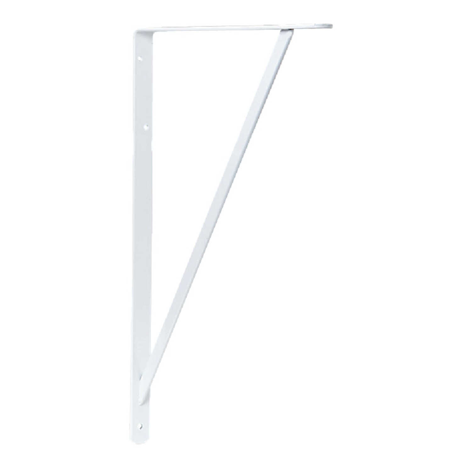 Knape & Vogt 208 Series 22 In. D. x 14 In. H. White Super Duty L-Bracket Image 1
