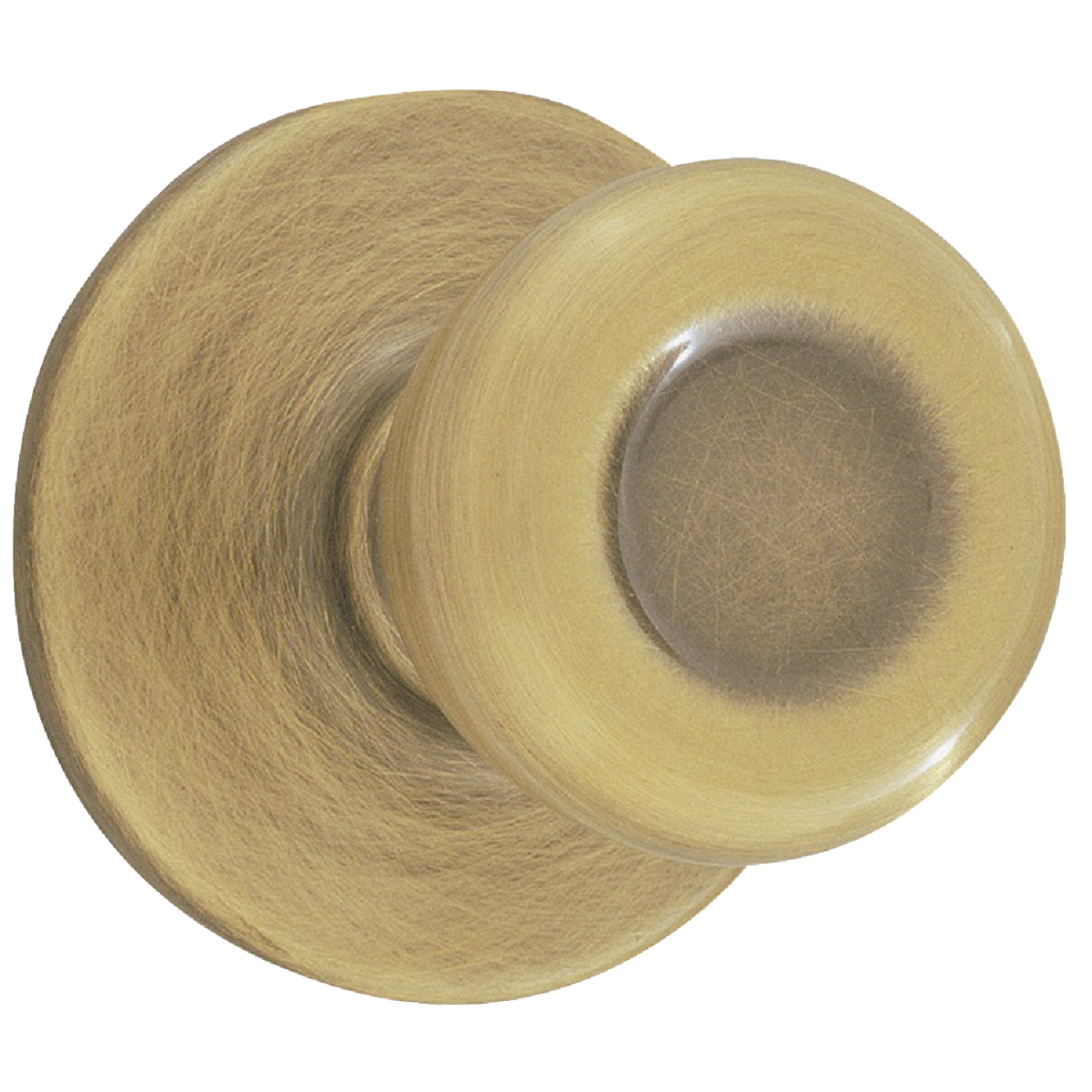 Kwikset Tylo Antique Brass Hall & Closet Door Knob Image 1