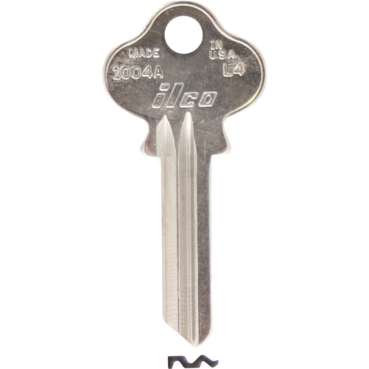 ILCO Lockwood Nickel Plated House Key, L4 / 1004A (10-Pack) Image 1