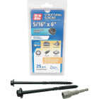 Grip-Rite PrimeGuard Plus 5/16 In. x 6 In. Hex Washer Head Structural Screw (25-Count) Image 1