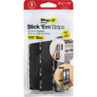 Wrap-It Storage Stick 'Em 3/4 In. x 3-1/2 In. Black Hook & Loop Strip (8-Count) Image 7