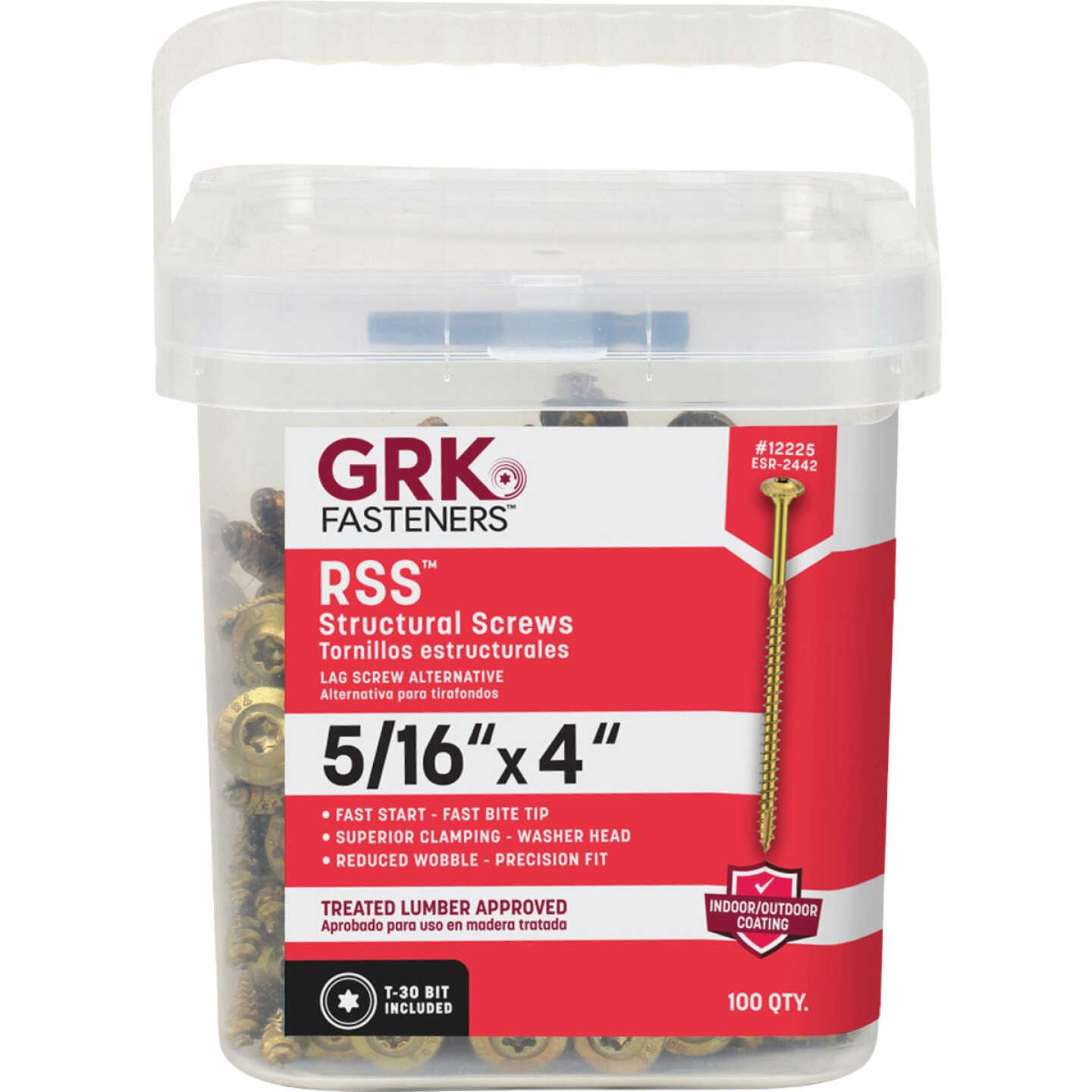 GRK RSS Rugged 5/16 In. x 4 In. Star Drive Washer-Head Structure Screw (100-Count) Image 7