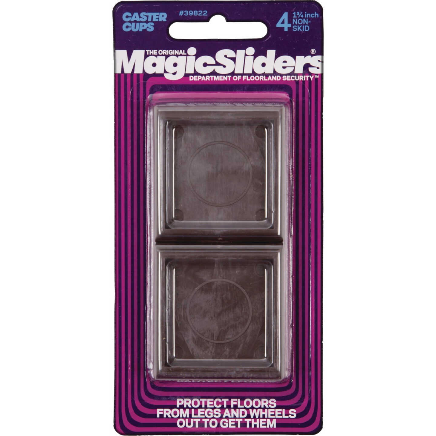 Magic Sliders 1-3/4 In. Square Non-Skid Furniture Leg Cup (4-Pack) Image 1