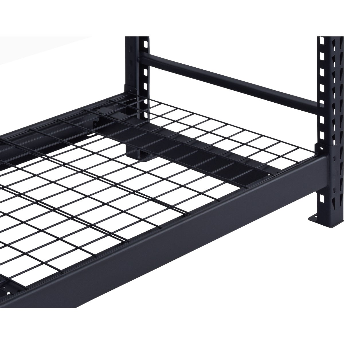 Muscle Rack 84 In. W. x 24 In. D. x 84 In. H. 4-Tier Black Steel Welded Rack Image 3