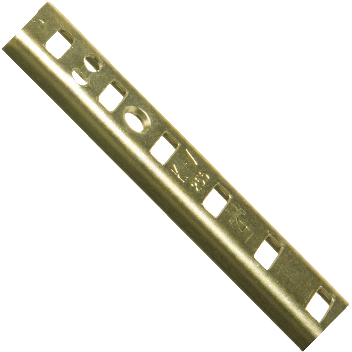 Knape & Vogt 255 Series 60 In. Brass Mortise-Mount Pilaster Shelf Standard Image 1
