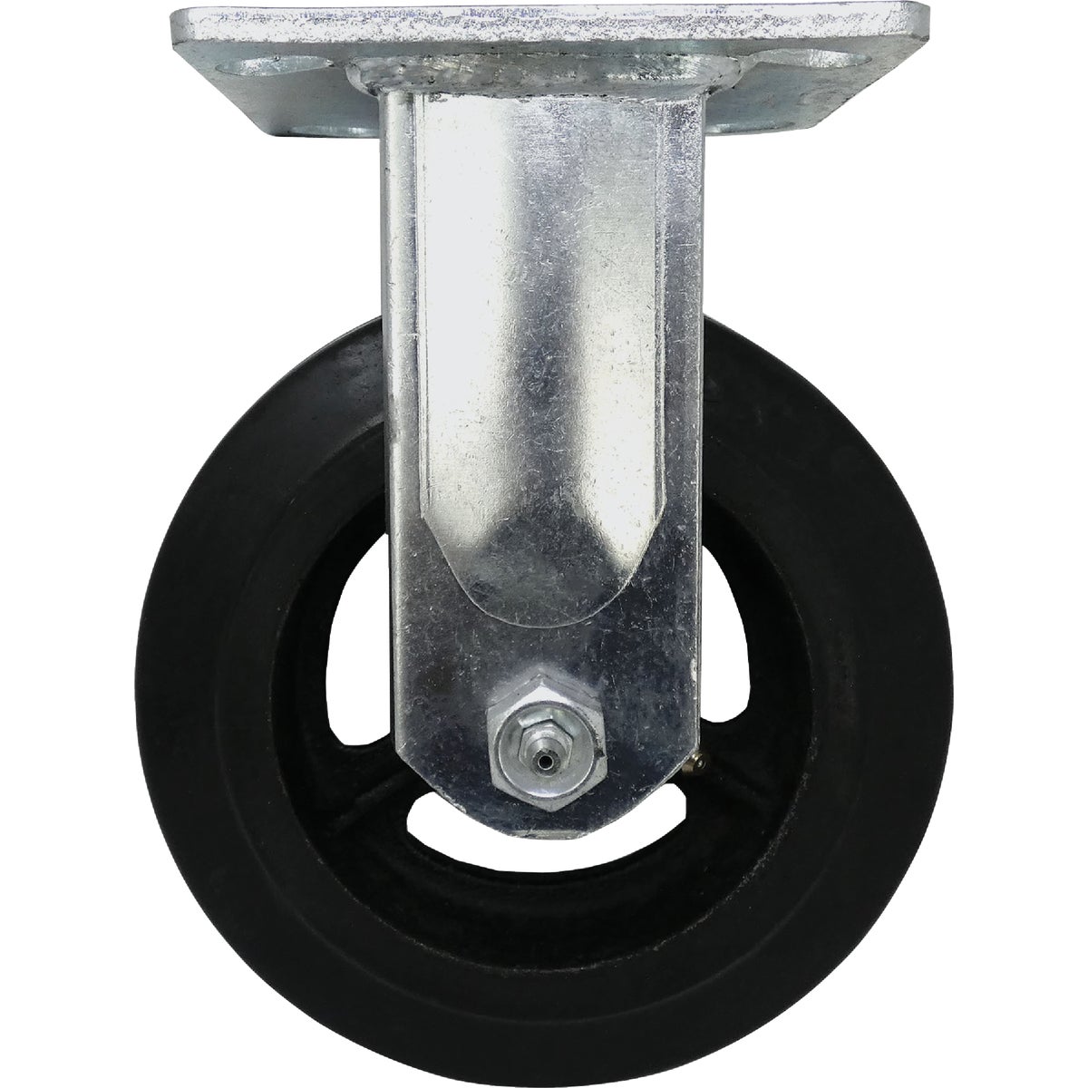 Shepherd Hardware 5 In. General-Duty Rubber Rigid Plate Caster