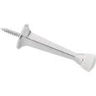 National Hardware 3 In. Chrome Rigid Square Door Stop Image 1