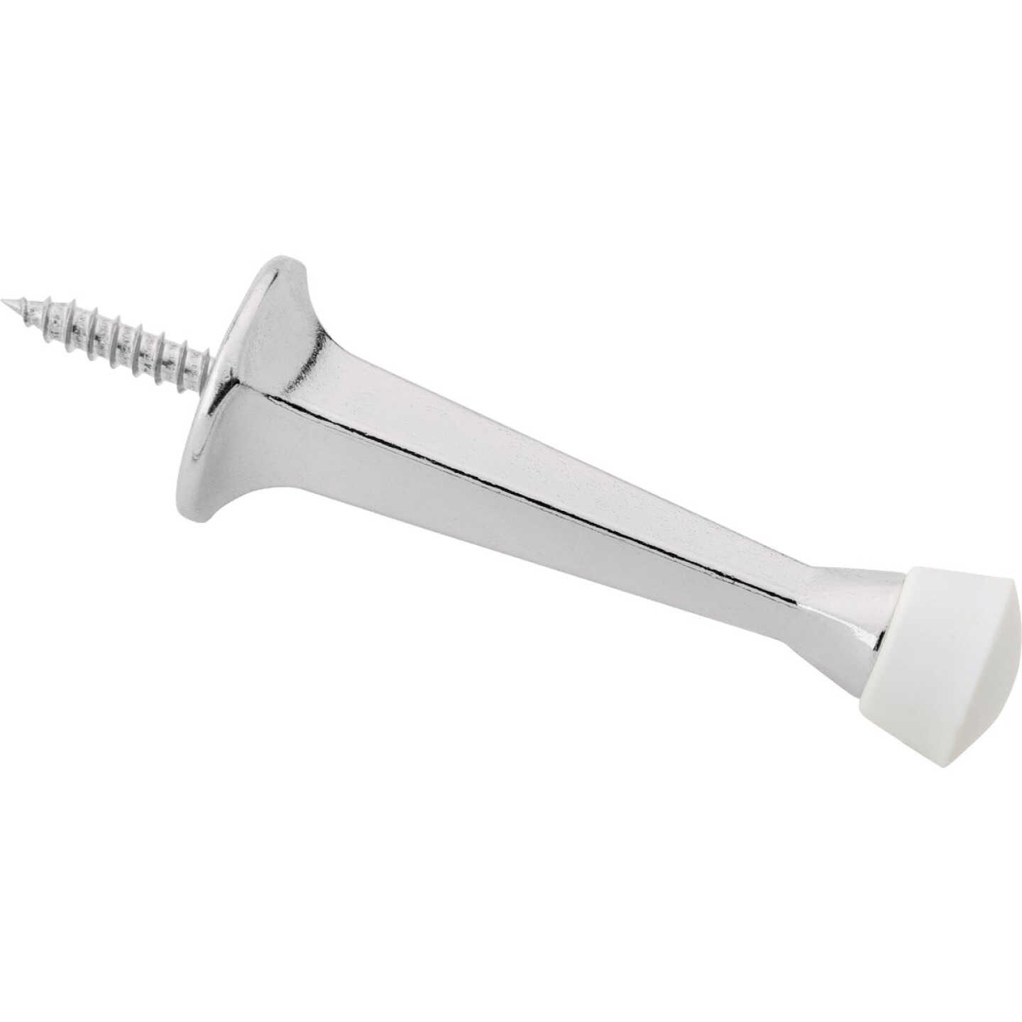 National Hardware 3 In. Chrome Rigid Square Door Stop Image 1