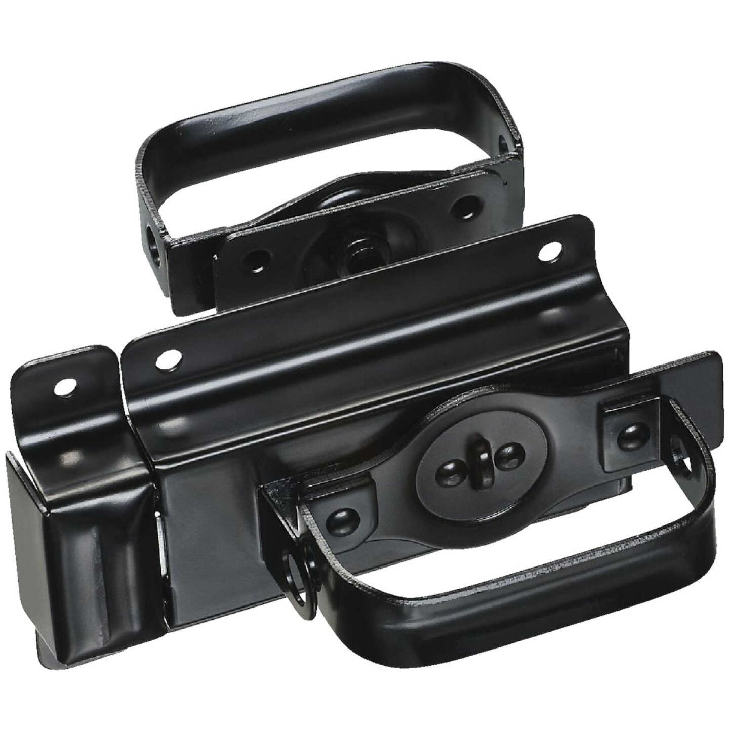 National Hardware Black Steel Swinging Door Latch Image 1