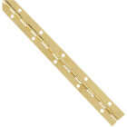 National Hardware Steel 1-1/16 In. x 12 In. Bright Brass Continuous Hinge Image 1