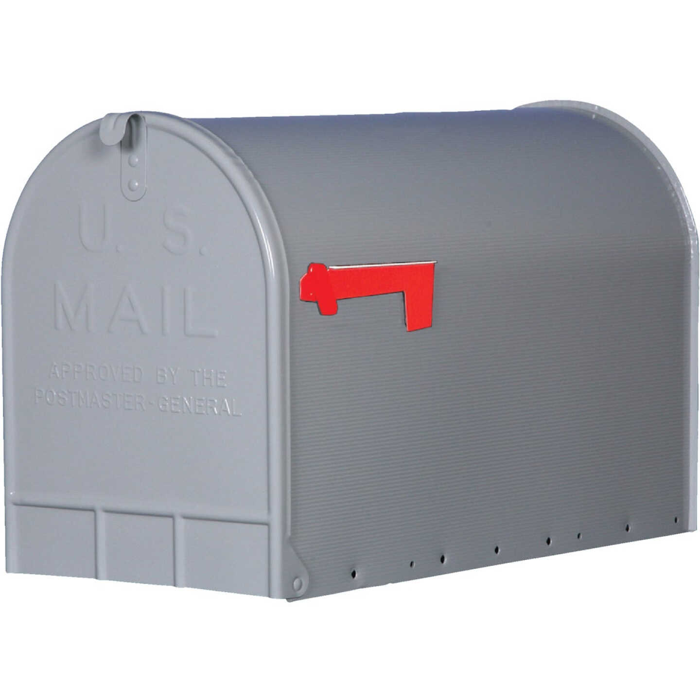 Gibraltar Stanley T3 Gray Steel Rural Post Mount Mailbox Image 1