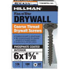 Hillman Fas-N-Tite #6 x 1-5/8 In. Phillips Coarse Thread Drywall Screw (190-Count) Image 1