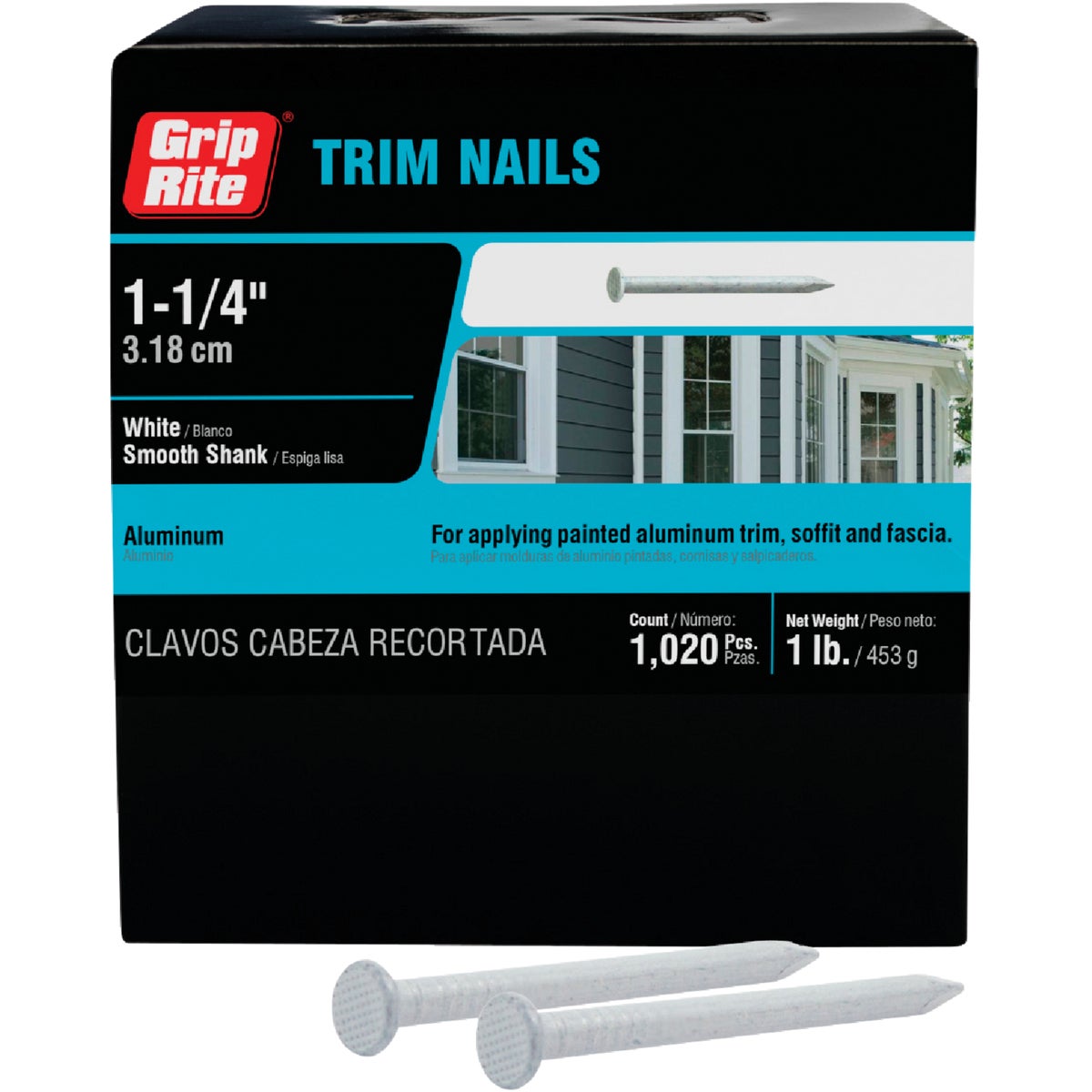 Do it Best 1-1/4 In. 12.5 ga White Aluminum Siding Nail (1 Lb.) Image 2