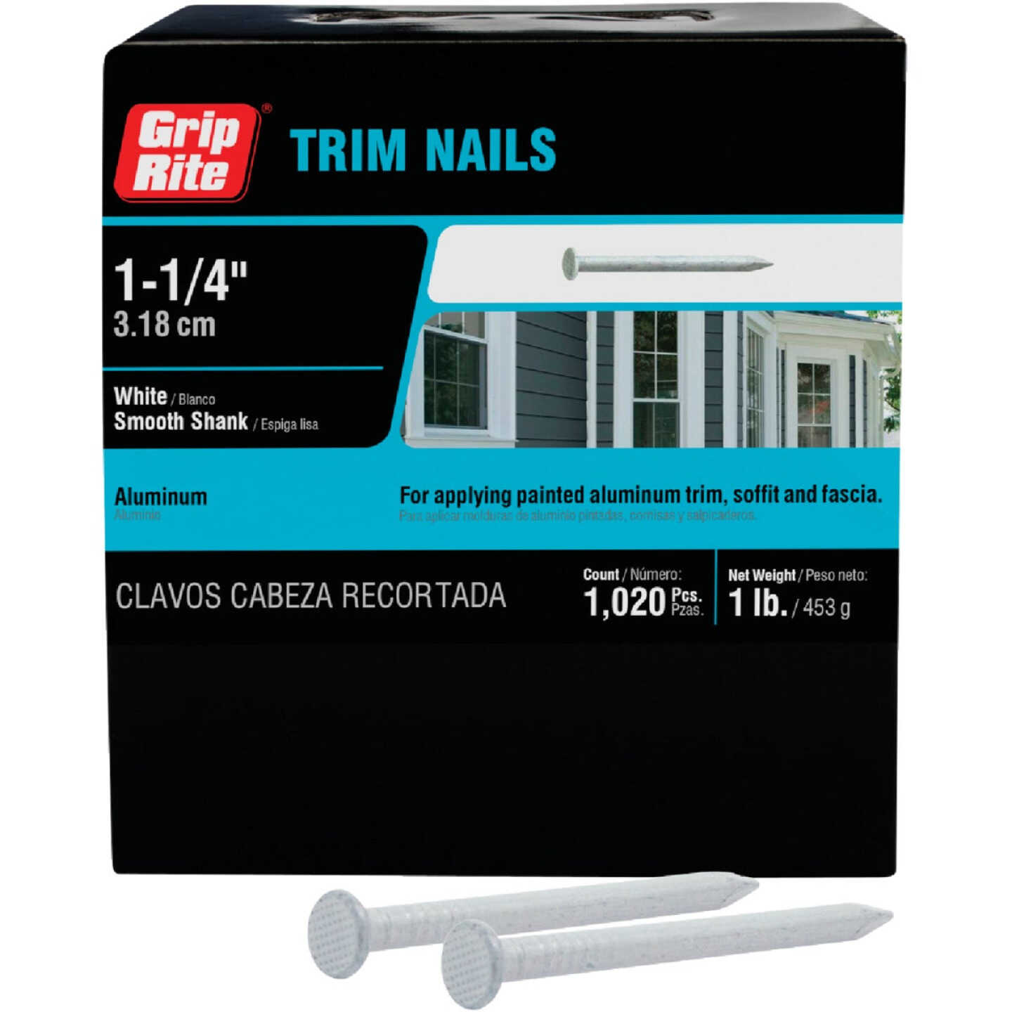 Do it Best 1-1/4 In. 12.5 ga White Aluminum Siding Nail (1 Lb.) Image 2