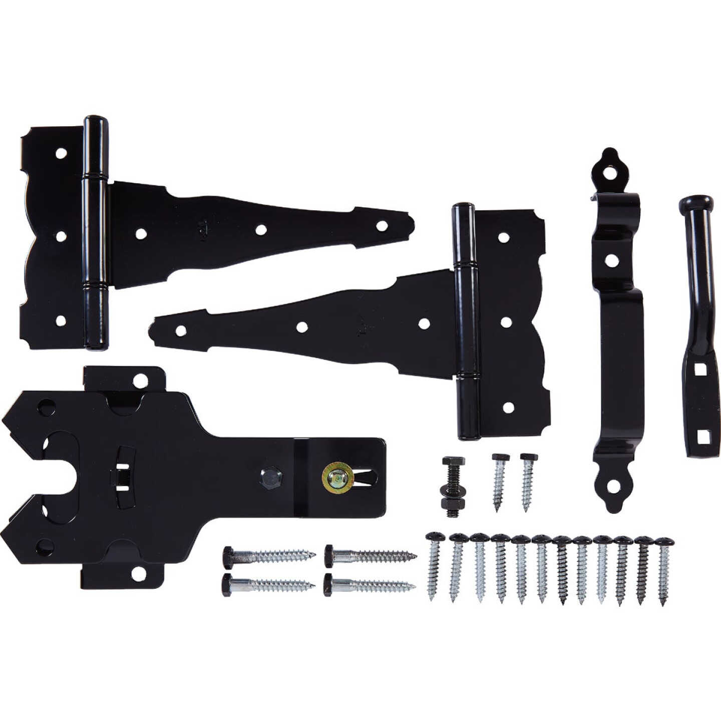National Hardware Deluxe Latch Decorative T-Hinge Gate Kit Image 1