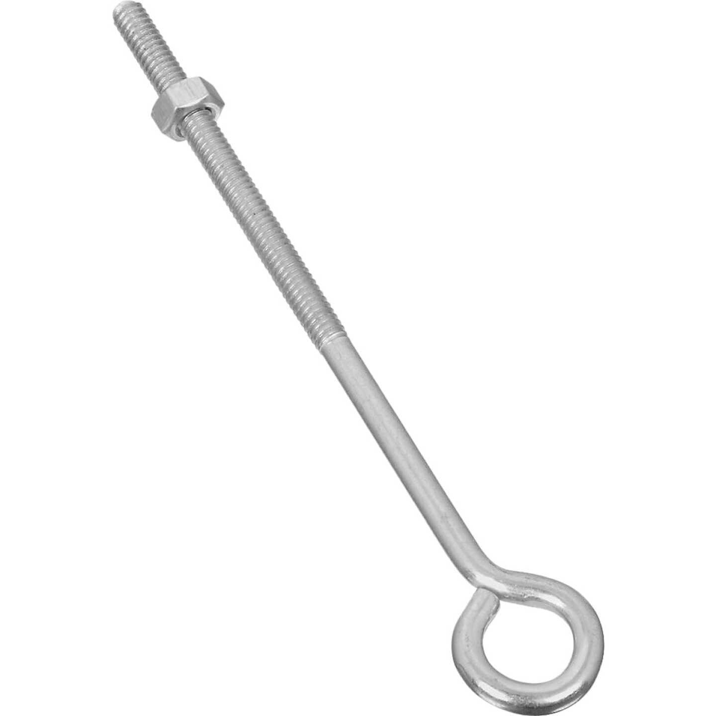 National Hardware 1/4 In. x 6 In. Zinc Eye Bolt with Hex Nut Image 1