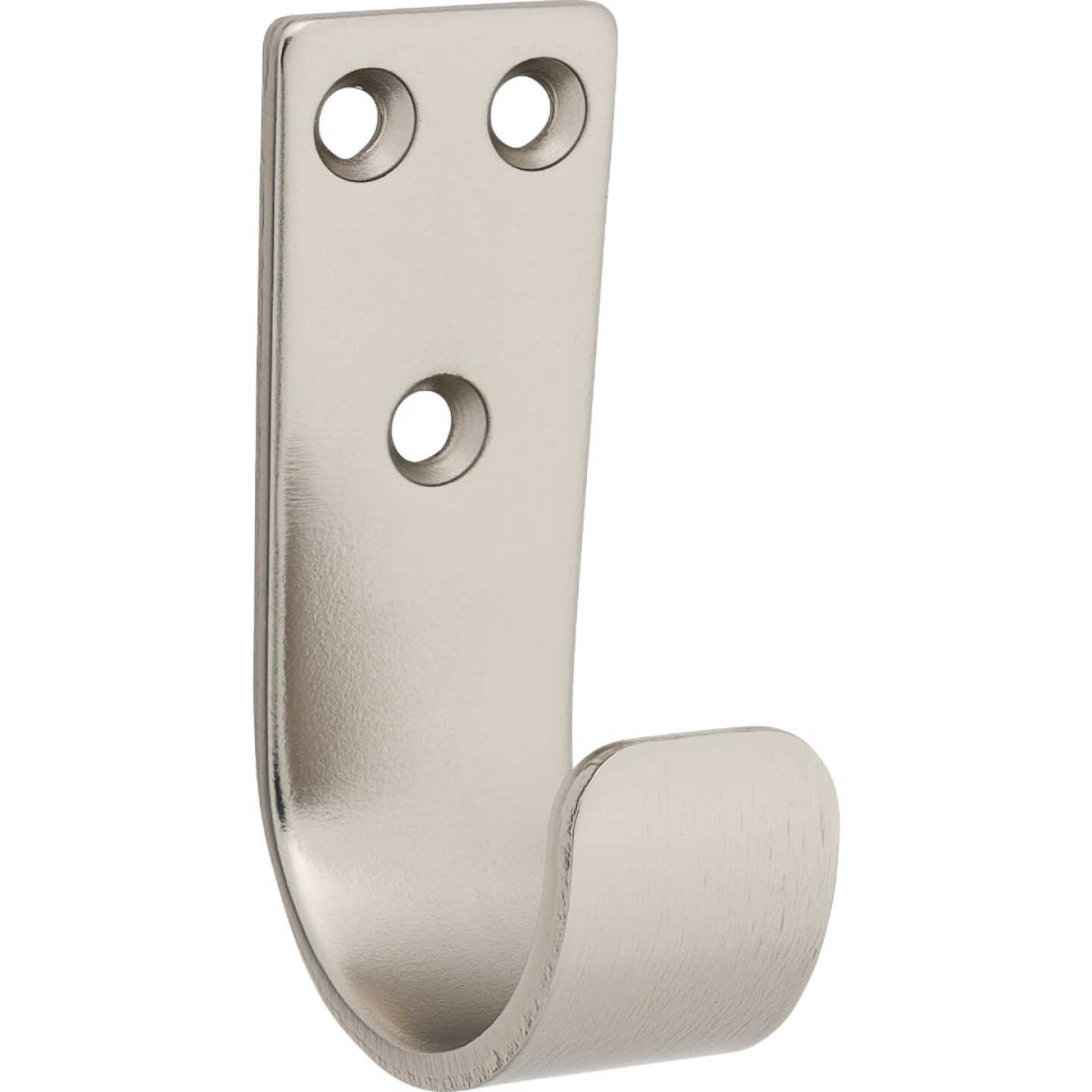 National Hardware 2-5/16 In. Satin Nickel Cooper Multipurpose Hook (2-Pack) Image 1