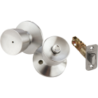 Schlage Bell Satin Chrome Bed & Bath Door Knob Image 2
