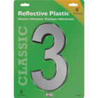 Hy-Ko 6 In. Reflective Plastic Number 3 Image 1