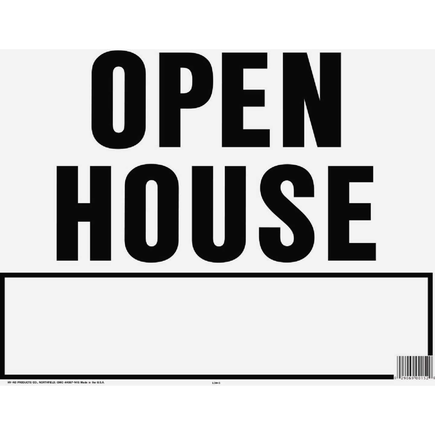 Hy-Ko Corrugated Plastic Sign, Open House Image 1