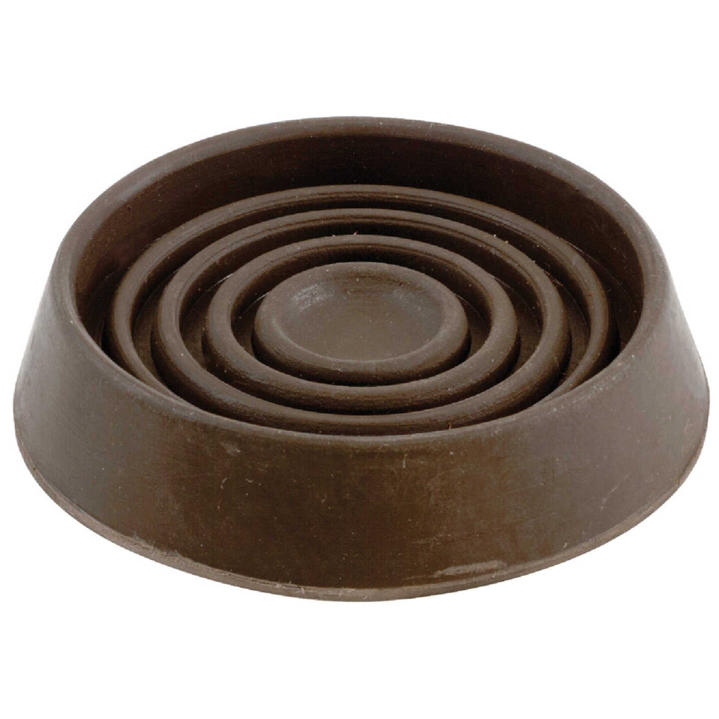 Do it 1-3/4 In. Inner Diameter Round Brown Furniture Leg Cup (4-Pack) Image 1