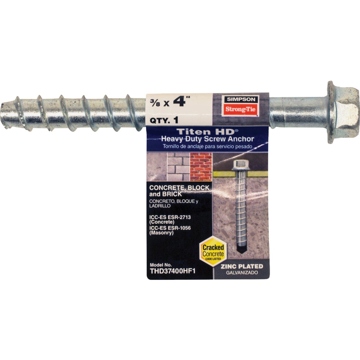 Titen HD 3/8 in. x 4 in. Heavy-Duty Screw Anchor