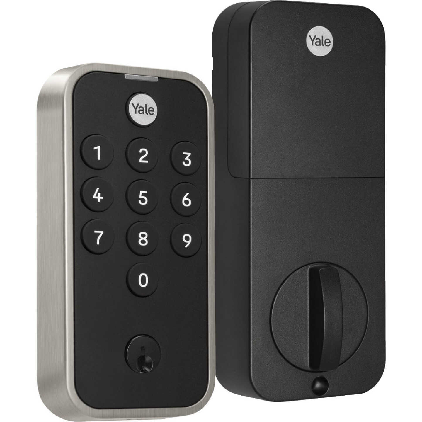 Yale Code Satin Nickel Electronic Lock Keypad Deadbolt Image 1