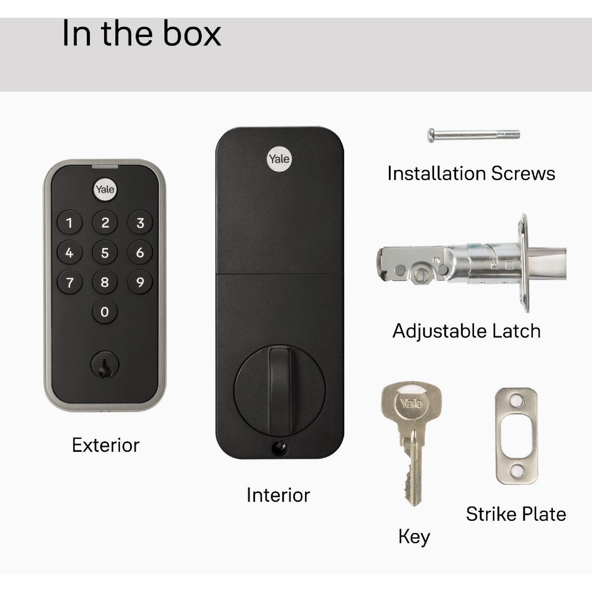 Yale Code Satin Nickel Electronic Lock Keypad Deadbolt Image 3