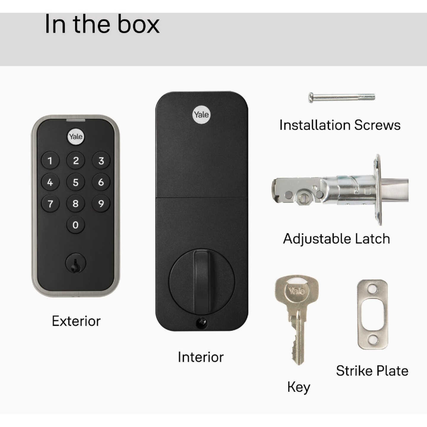 Yale Code Satin Nickel Electronic Lock Keypad Deadbolt Image 3