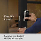 Yale Code Satin Nickel Electronic Lock Keypad Deadbolt Image 6