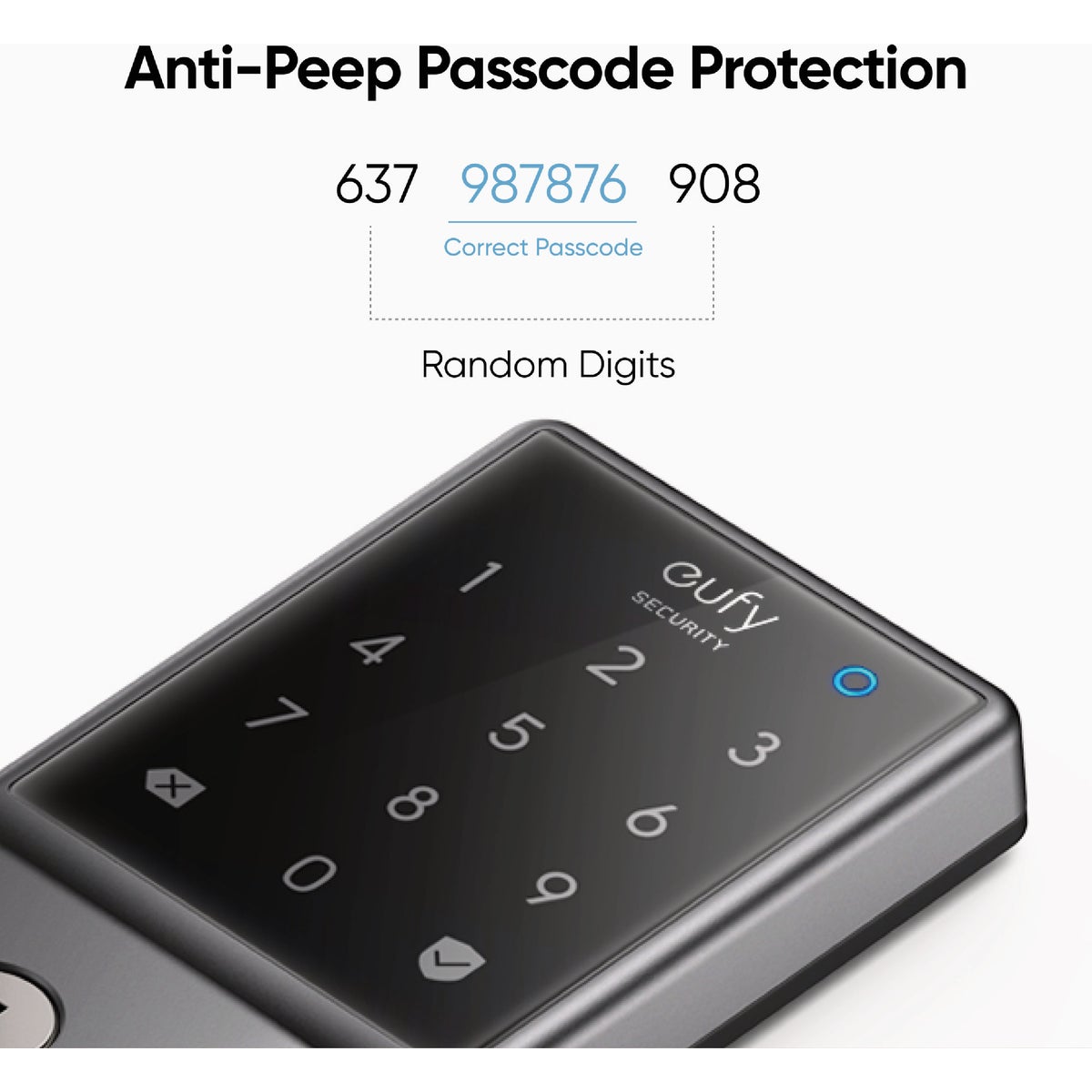 eufy Smart Lock C210 Black 5-In-1 Keyless Entry Door Lock Image 6