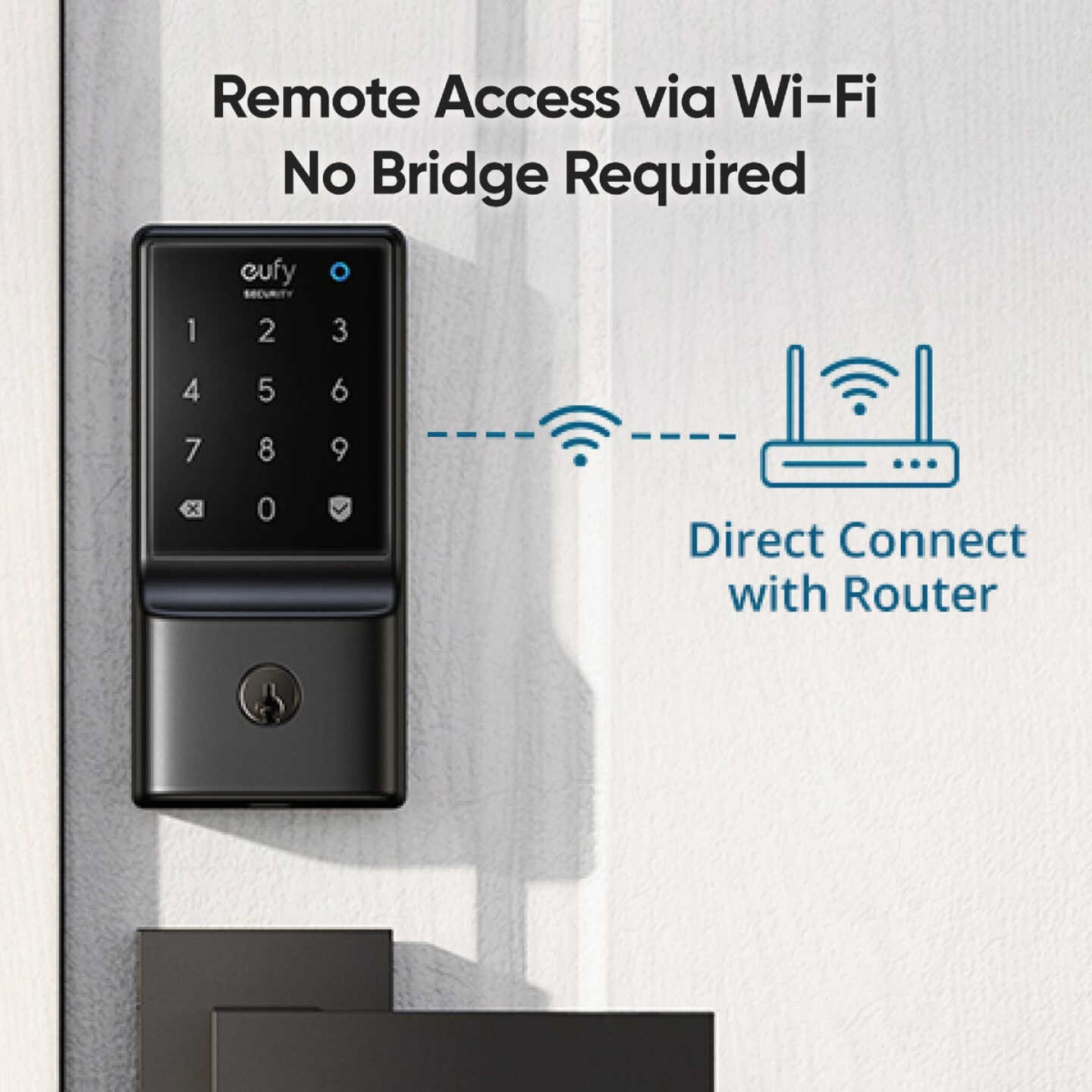 eufy Smart Lock C210 Black 5-In-1 Keyless Entry Door Lock Image 4