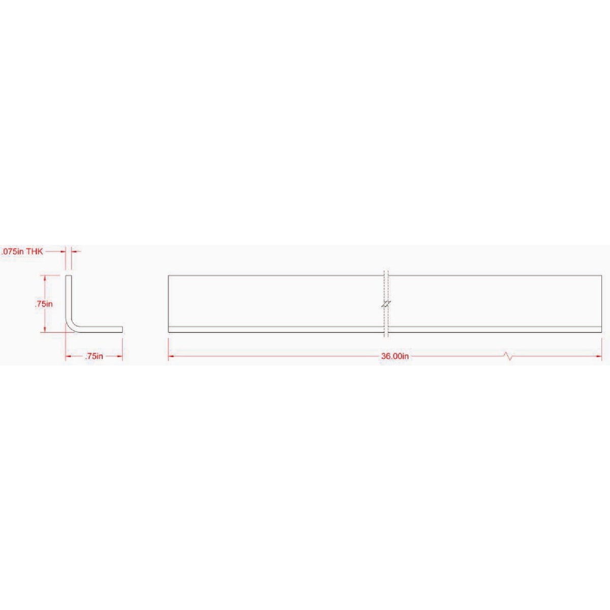 Hillman SteelWorks 1 In. x 1 In. x 3 Ft. 14 ga Zinc-Plated Angle Image 2