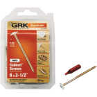 GRK #8 x 2-1/2 In. Star Drive White Cabinet Screw (80-Count) Image 1