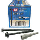 Grip-Rite PrimeGuard Plus 5/16 In. x 4 In. Hex Washer Head Structural Screw (50-Count) Image 1