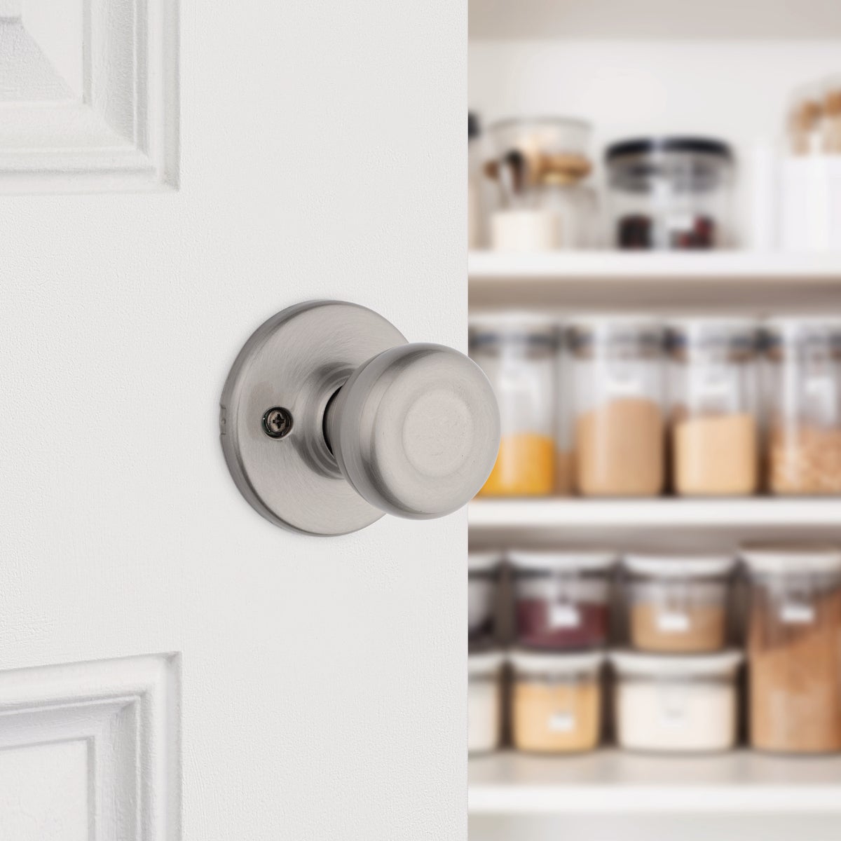 Kwikset Tylo Satin Nickel Dummy Door Knob Image 2