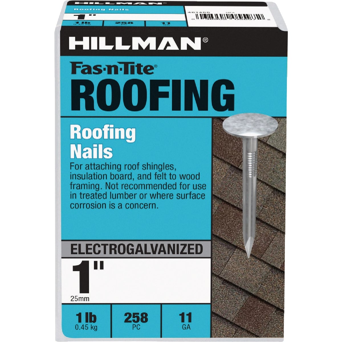Hillman Fas-n-Tite 1 In. Electrogalvanized Roofing Nails (1 Lb.) Image 2